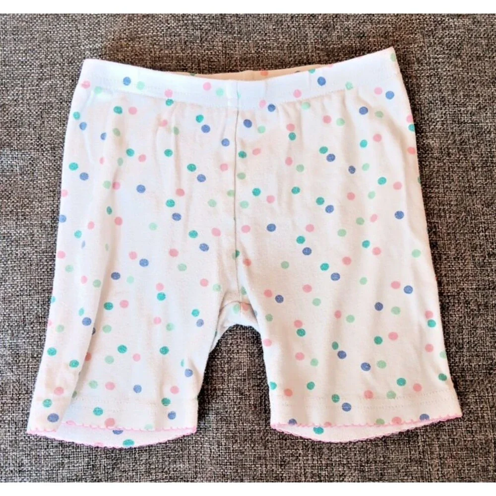 Pajamas 2T Carters Short Sleeve Shorts Pink Hula Monkey Polka Dots